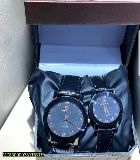 Couple's casual analogue watch
